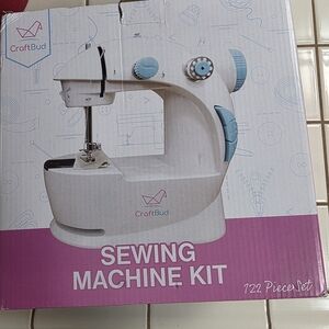 Craft Sewing Machine Kit with Pink and Blue Accents